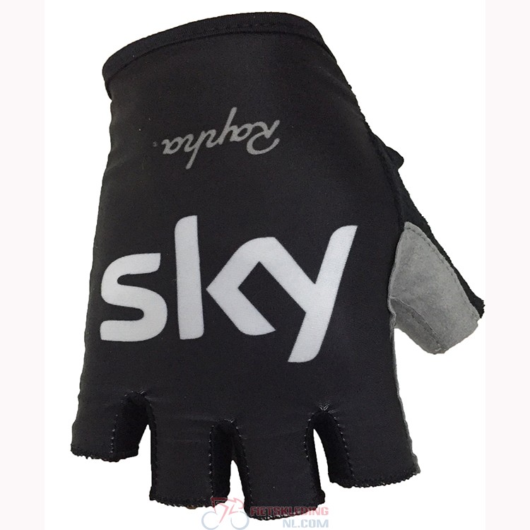 2018 Sky Korte Handschoenen Zwart Wit